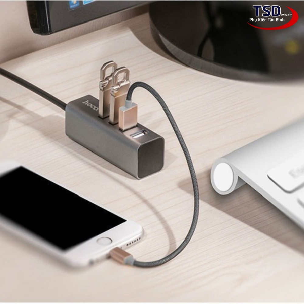 [HÀNG CHÍNH HÃNG] BỘ CHIA USB 4 CỔNG HOCO HB1 CHÍNH HÃNG BẢO HÀNH 6 Tháng 1 ĐỔi 1