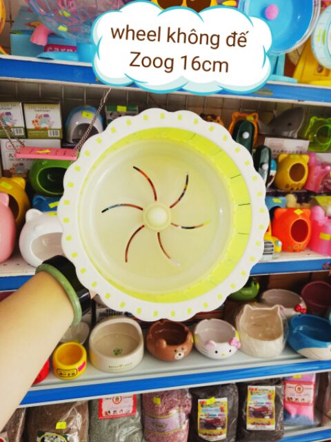 Wheel zoog nhựa 16cm dành cho hamster/ đuôi mập/...