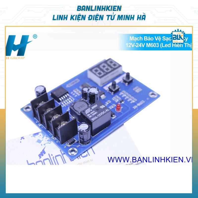 BLK Mạch Bảo Vệ Sạc Acquy Có Led Hiển Thị 12V-24V M603