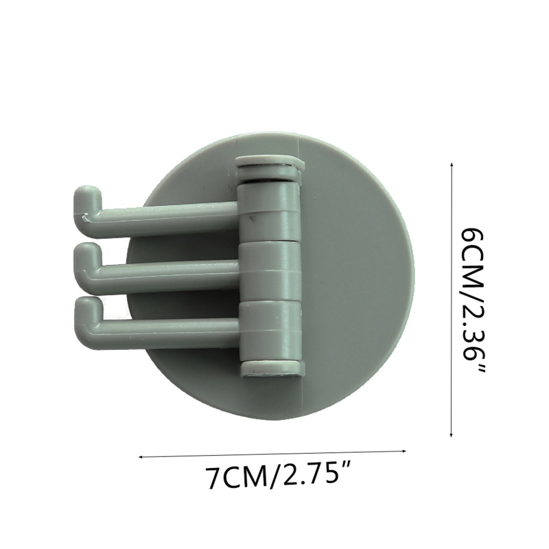 Giá Treo Đồ 3 Móc Dán Tường Tự Dính Đa Năng Không Cần Khoan Lỗ Phong Cách Bắc Âu Cho Nhà Bếp / Nhà Tắm