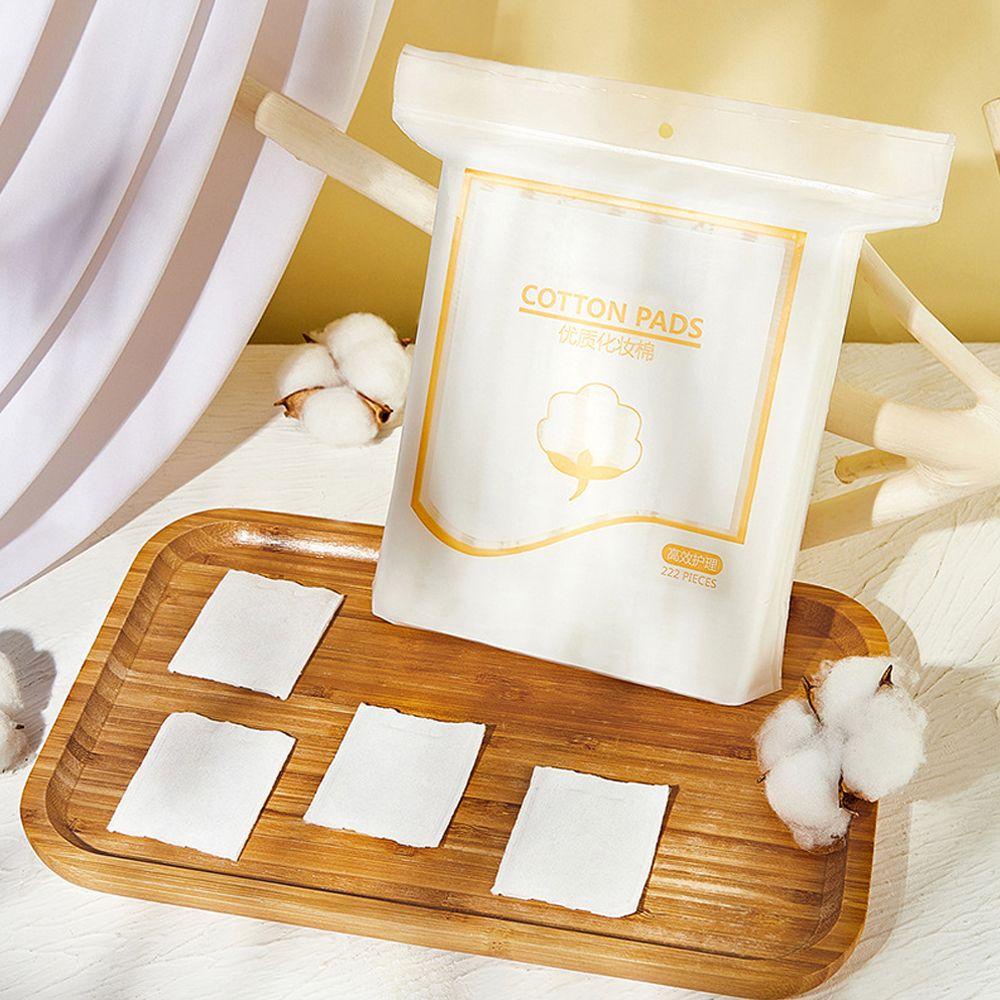 Hộp 222 Miếng Khăn Giấy Cotton Dày Dặn Dùng Một Lần Để Trang Điểm