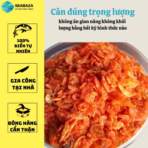 Ruốc sấy (tép sấy) ăn liền ăn vặt nguyên liệu làm bánh tráng trộn, bắp sào, nấu canh, bánh tráng siêu rẻ [300g]