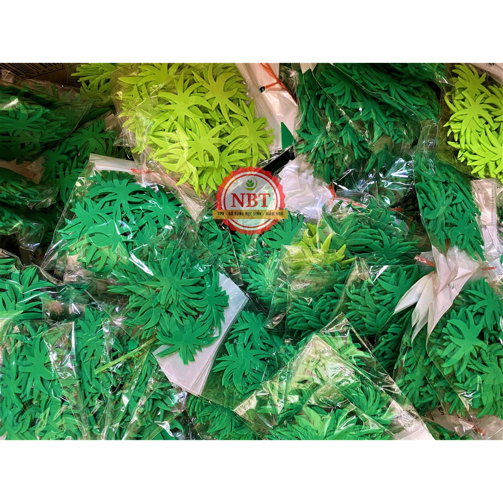 Lá xốp - Hoa xốp  dặp sẵn trang trí mầm non - Handmade