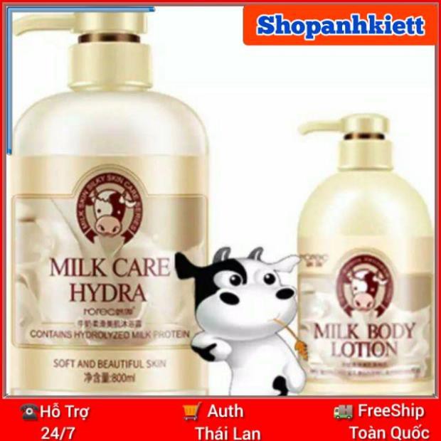 Sữa tắm con bò Milk Care Hydra 800ml