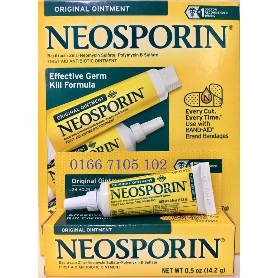 Thuốc mỡ bôi trị phỏng da, đứt tay cho bé NEOSPORIN Original Ointment của Mỹ