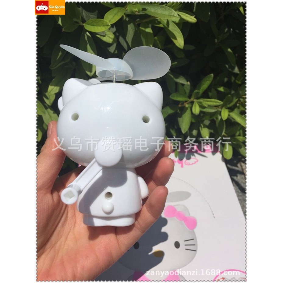 QUẠT cầm tay HELO KITTY, quạt mini helo kity cầm tay,quạt mini,quạt cầm tay mini