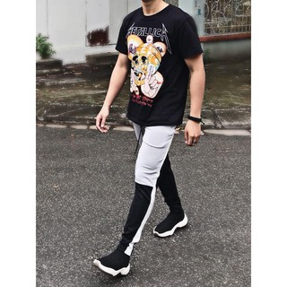 Quần nỉ kẻ sọc 2 màu - Split Trackpant