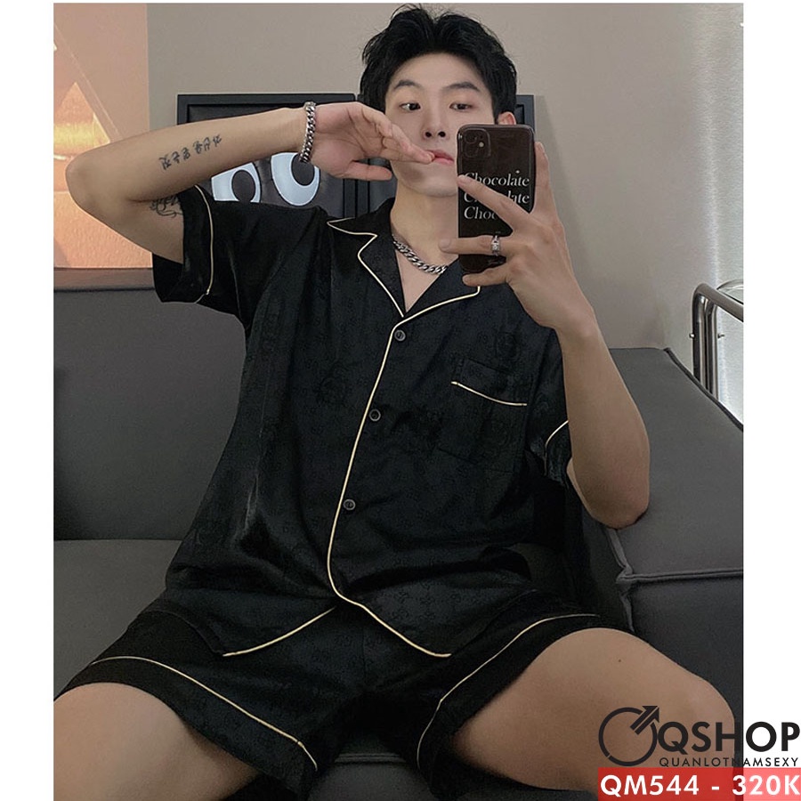Bộ đồ pijama nam quần ngắn, tay ngắn QSHOP QM544