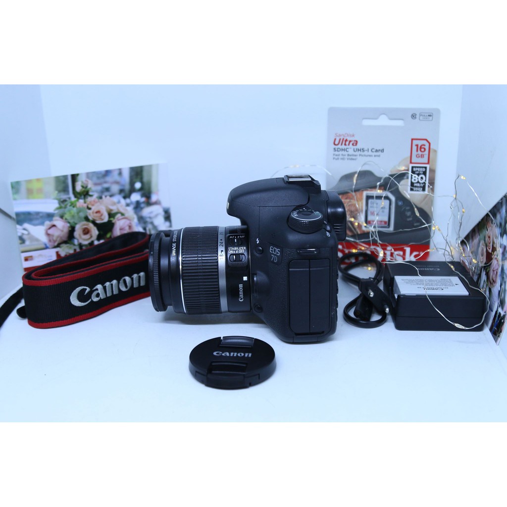 MÁy ảnh canon 7D kèm kit 18-55mm STM