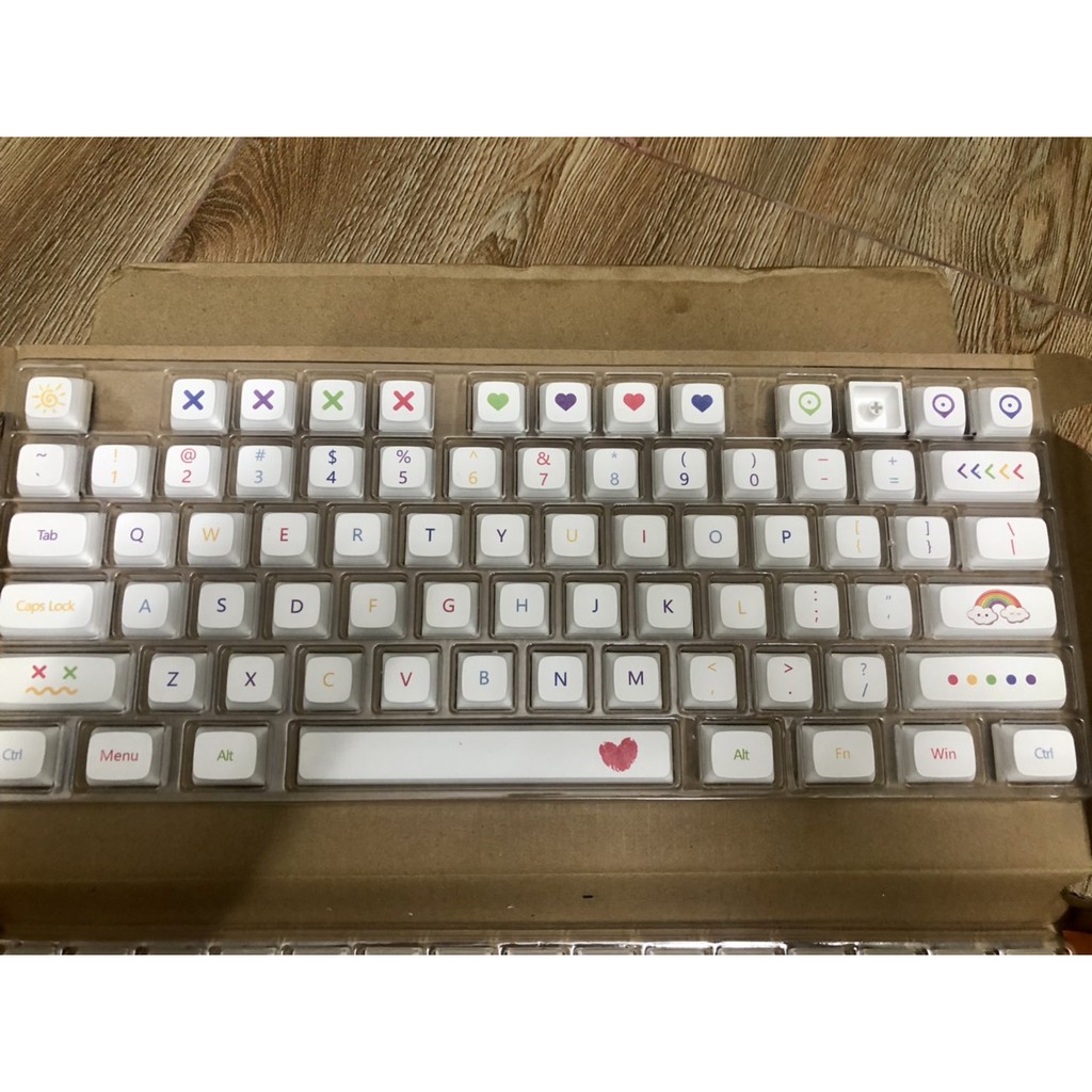 Bộ keycap bàn phím cơ profile XDA - Color 140 nút