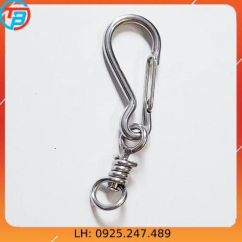 Móc Bấm An Toàn Inox Loại Lớn 30x120mm Phụ Kiện Hỗ Trợ Nâng Đỡ Kết Nối Đồ Kim Khí Và Hàng Hóa