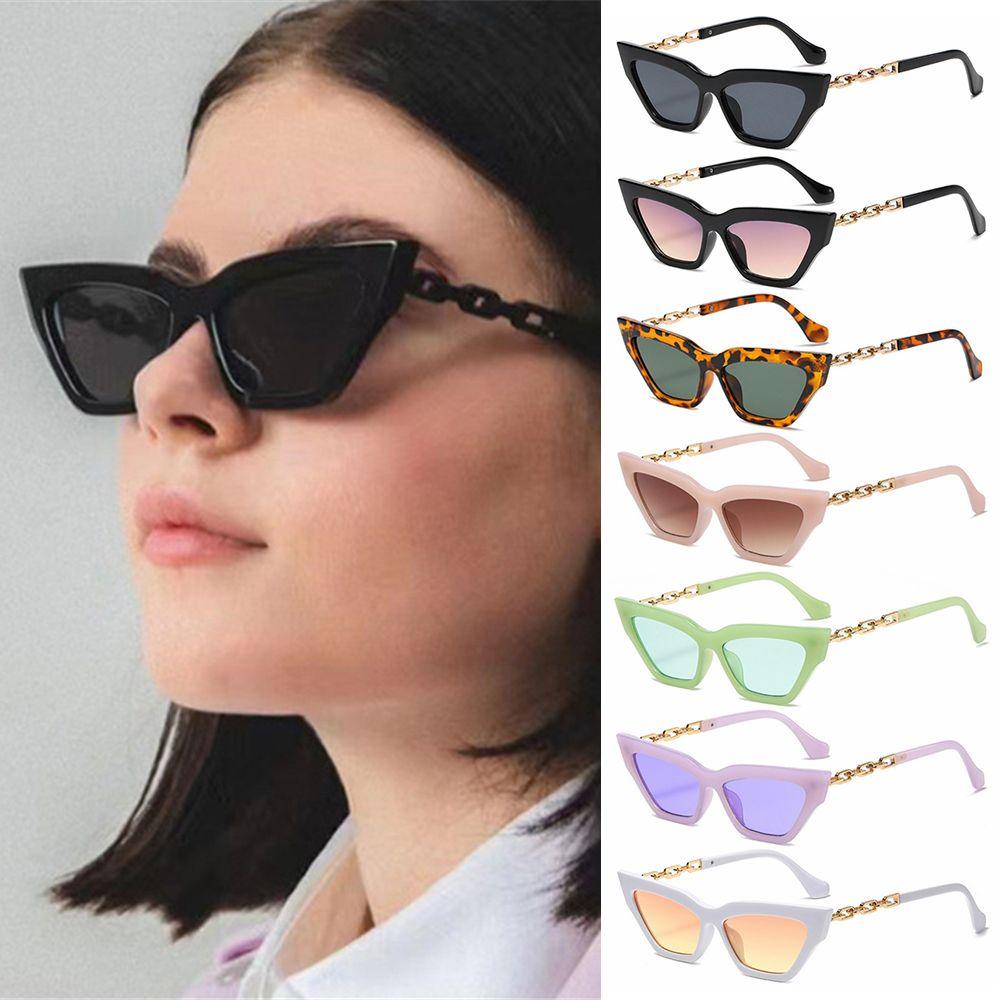 Kính Mát Gọng Kim Loại Tròng Nhỏ Thời Trang Cho Nữ