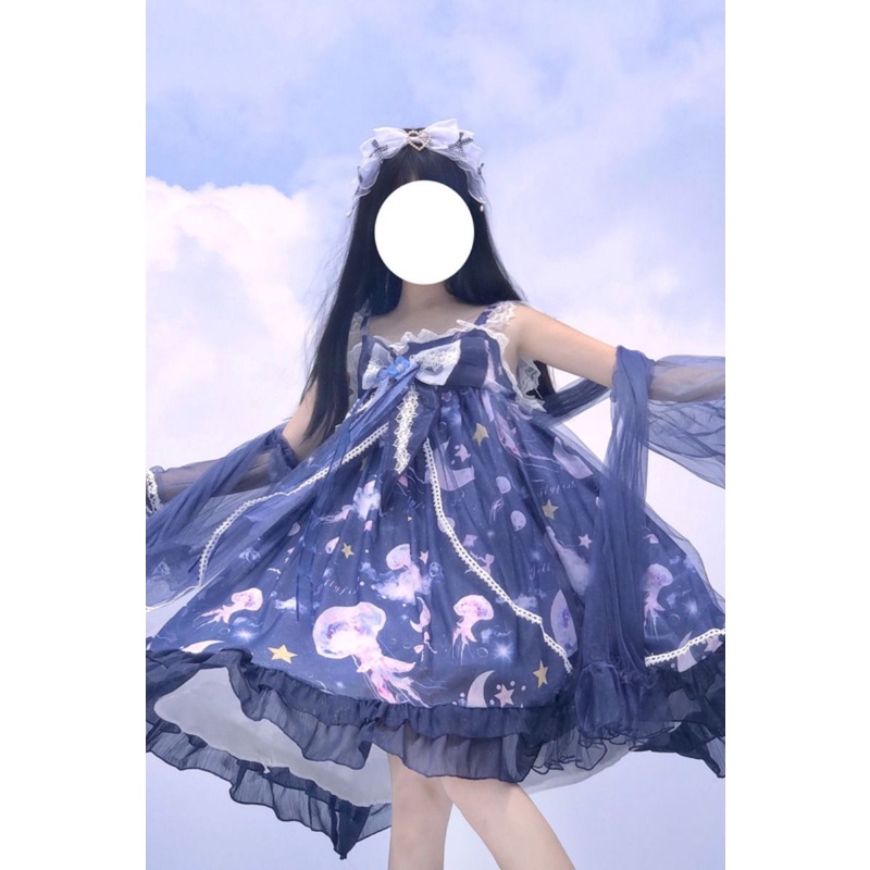 Hàng Có Sẵn Đầm lolita Công Chúa Biển Sâu Dễ Thương Ngọt Ngào Cho Nữ Hóa Trang lolita Nhật Bản