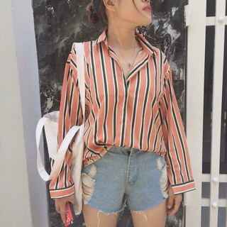 sơ mi sọc mới