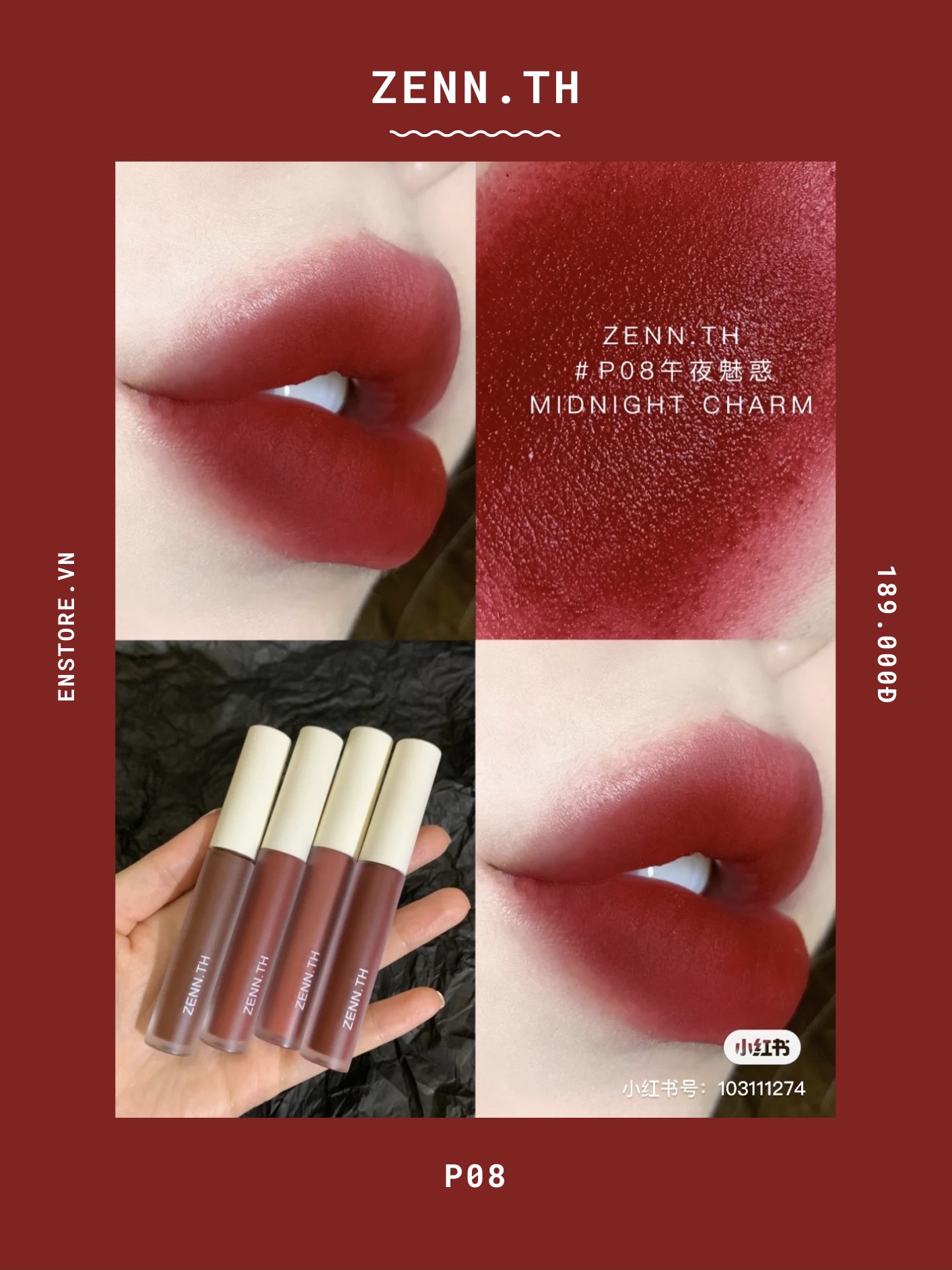 [ZENN.TH] Son kem lì Zenn.th More Than Matte Powder Lip Colour