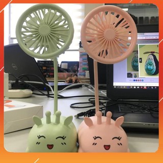✅GIÁ RẺ✅ Quạt sạc tích điện mini hình con thú để bàn, cầm tay , chạy siêu bền, siêu trâu - chính hãng