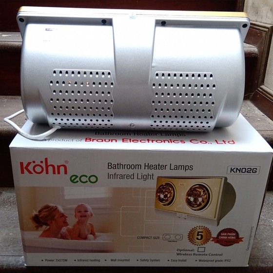 Đèn sưởi nhà tắm Kohn Braun chính hãng bảo hành 5 năm