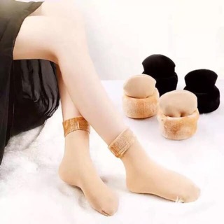 Tất chân nữ lót lông siêu ấm