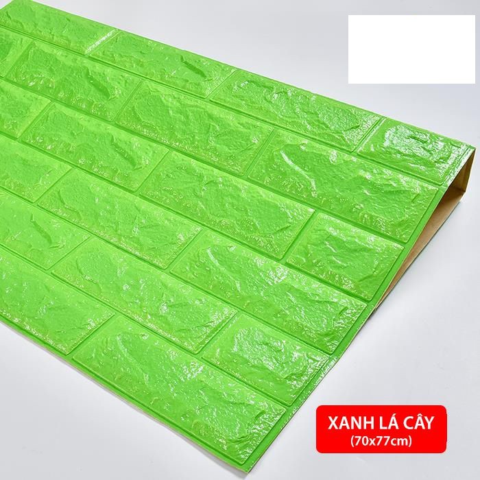 Bộ 20 Tấm Xốp Dán Tường 3d Giả Gạch Cao Cấp Kích Thước 77x70cm Siêu Chống Thấm,Chống Ẩm,Chống Ồn Hiệu Quả