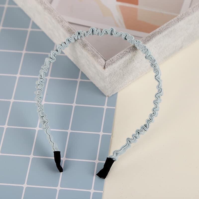 Cài nhún vải thô 2 màu xanh hồng