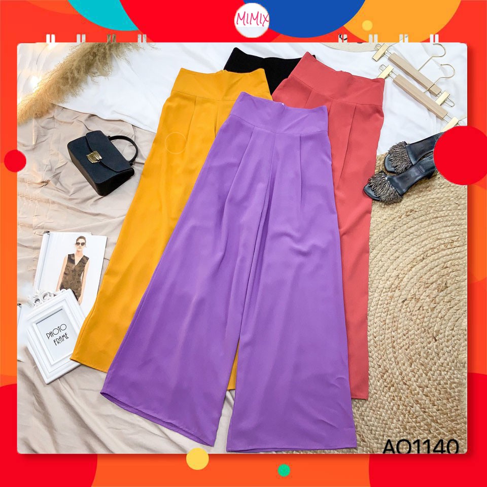 Quần tây ống rộng MIMIX quần ống suông dài bản to 4 màu thời trang AO1140 | BigBuy360 - bigbuy360.vn