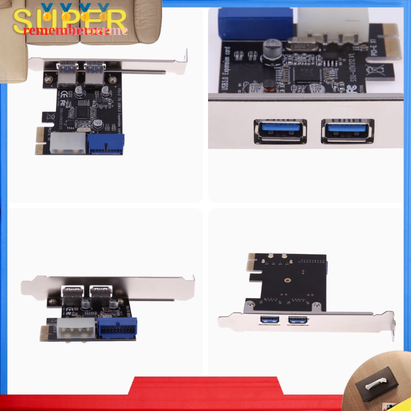 [rememberme]External 2Port USB3.0 + Internal 19pin Header PCIe Card 4pin IDE Power Conn #ORP