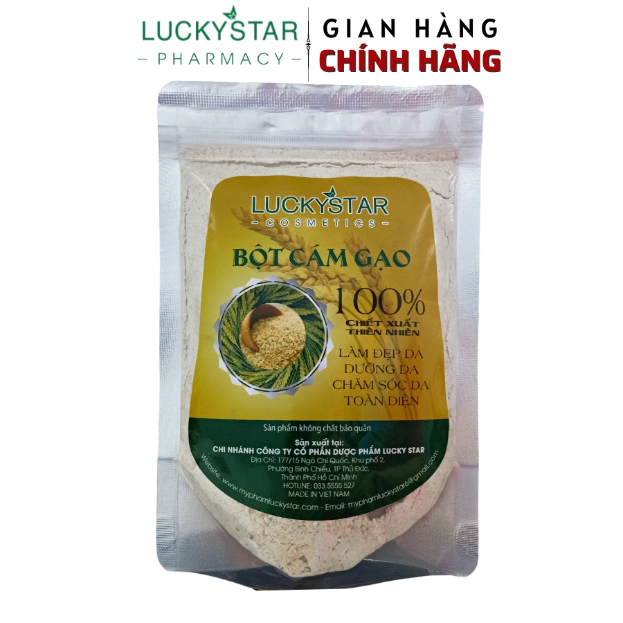 Mặt Nạ Bột Cám Gạo Cao Cấp Lucky Star 200gr