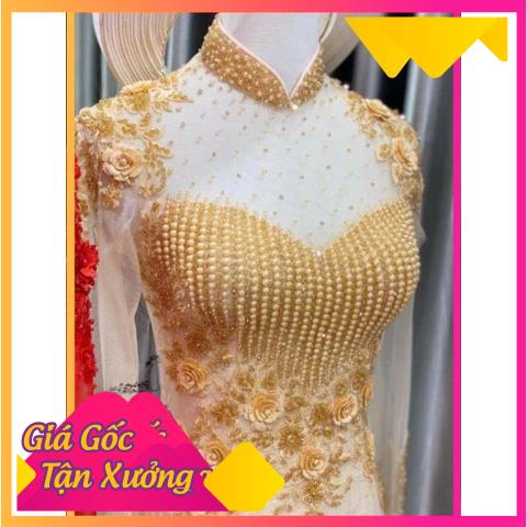 Áo dài cô dâu hàng 6 tà