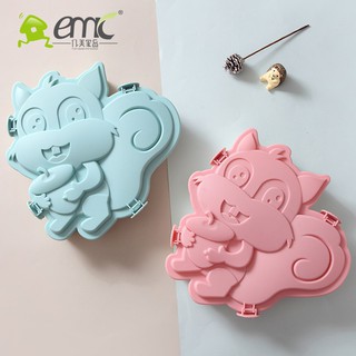 Hộp đựng mứt hình sóc con xinh xắn có 3 ngăn