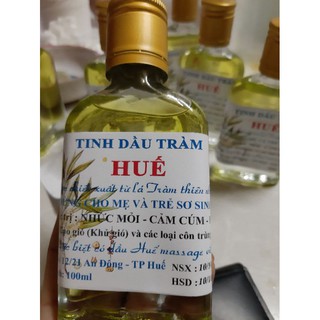 tuyển sỉ tinh dầu Tràm Huế nguyên chất chai dẹt 100ml