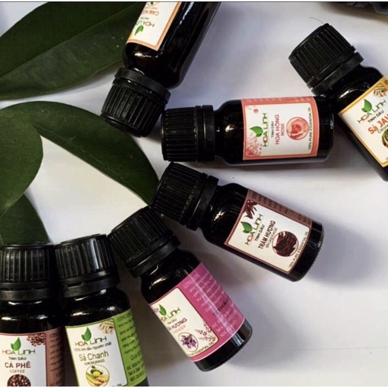 Tinh dầu Mộc Nhiên nguyên chất có kiểm định nhiều mùi 10ml, treo xe, kẹp điều hòa: Tinh dầu Sả Chanh, Bạc Hà