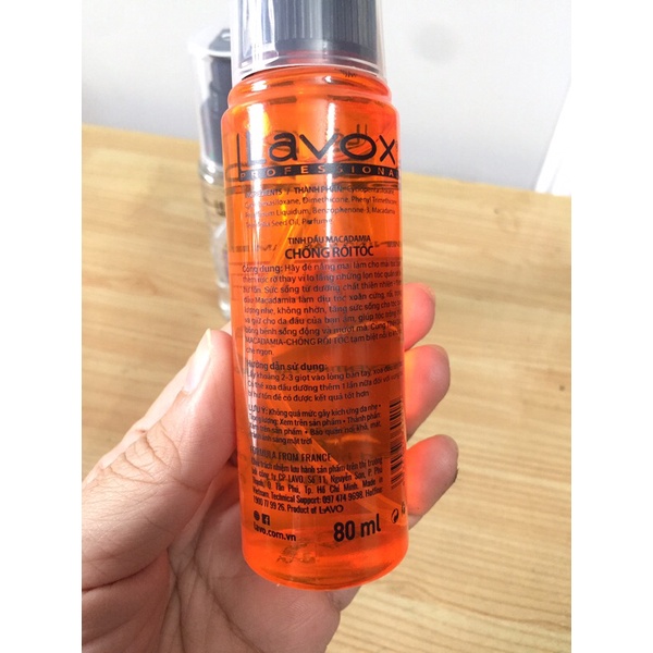 Dầu dưỡng tóc siêu bóng mượt, chống rối Lavox Hair Coat 80ml