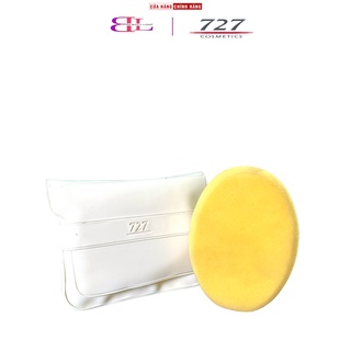 Bông phấn, mút phấn trang điểm tròn lớn dặm phấn đều màu tự nhiên Nhật 727 Make up Sponge New L