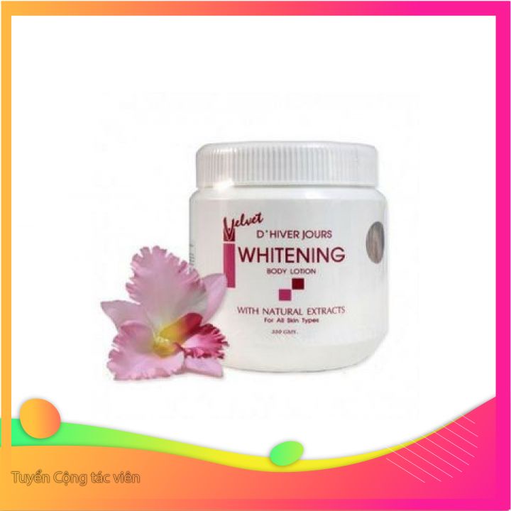 kem VELVET (WHITENING)HÀNG thái  LAN chính hãng LOẠI 1 DƯỠNG ẨM TOÀN THÂN