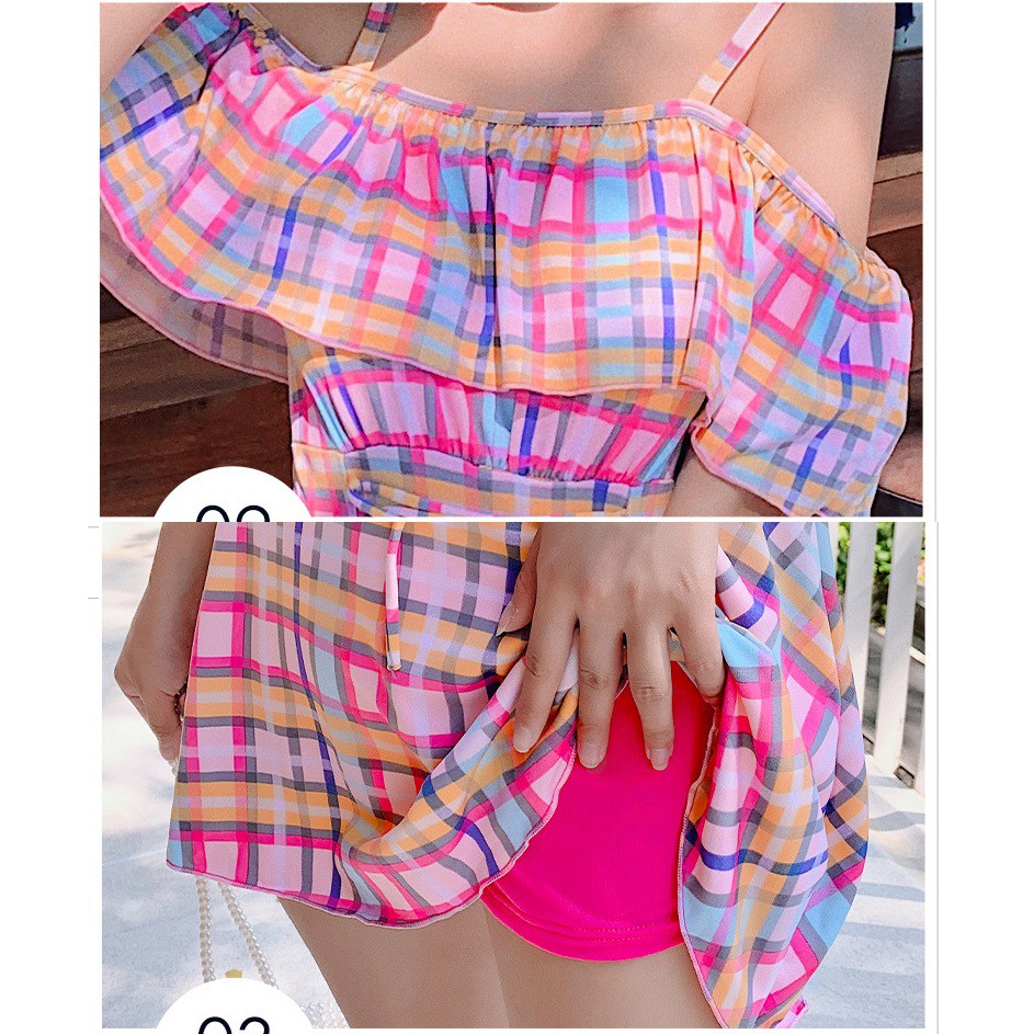 Đồ bơi nữ liền mảnh họa tiết caro mẫu mới về siêu đẹp - thời trang thể thao | BigBuy360 - bigbuy360.vn