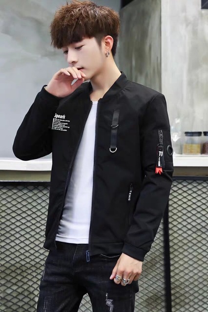 Áo khoác dù nam cao cấp số 11 đen