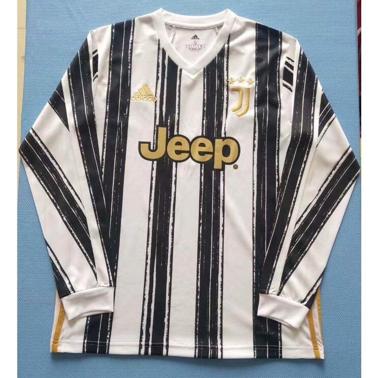 Mới Áo Thun Đá Banh Dài Tay In Logo Đội Tuyển Juventus