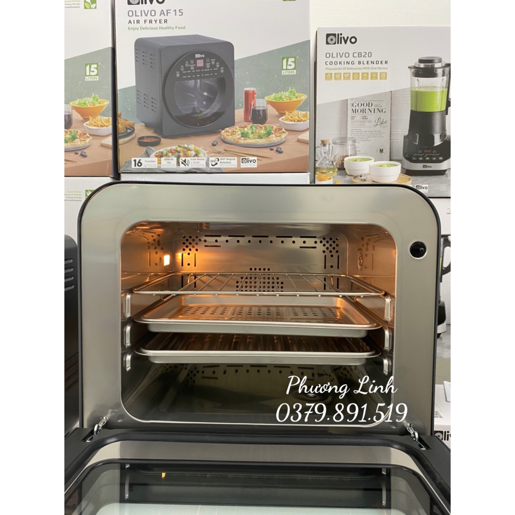 Nồi Chiên Hơi Nước OLIVO SF18 - 50 Chức Năng - Dung Tích 18L - Công Suất 2450W-Hàng Chính Hãng