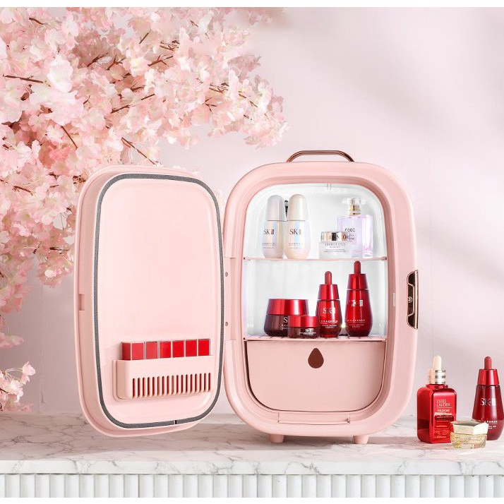 Tủ lạnh mini đựng mỹ phẩm mặt gương dung tích 8-10-20 Lít 2023 retoanquoc