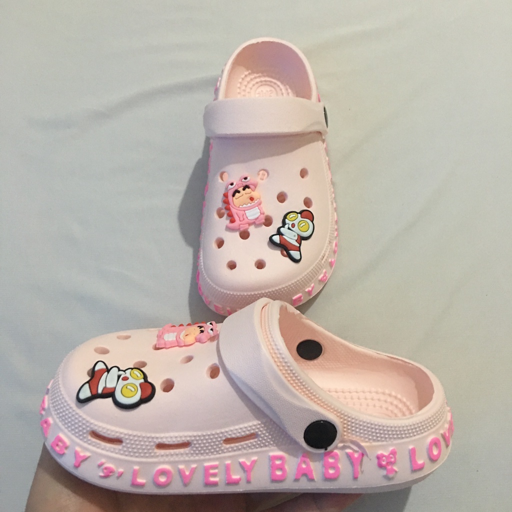 Dép sục cross trẻ em bé trai bé gái crocs đính sticker cực chất size từ 30 đến 34