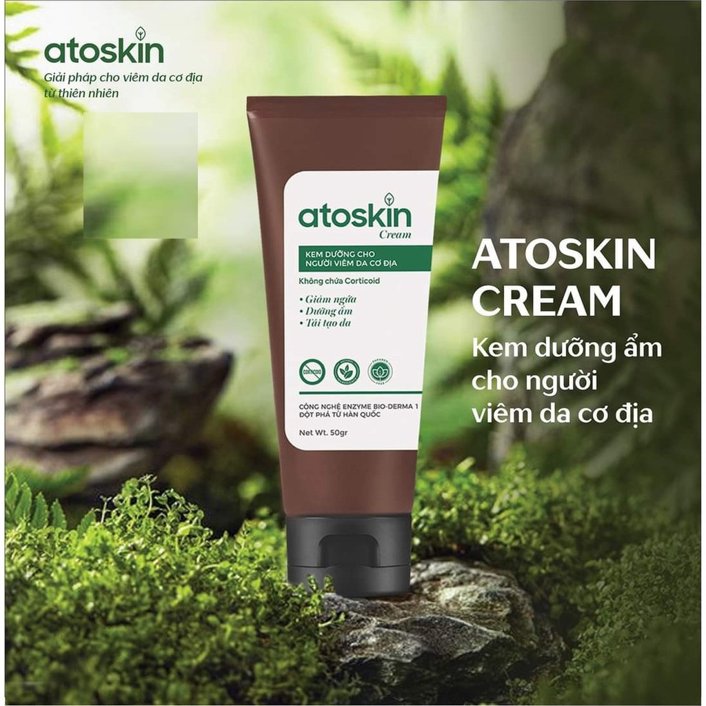 ATOSKIN CREAM  - Kem dưỡng ẩm atoskin dành cho người viêm da cơ địa, hàng chính hãng