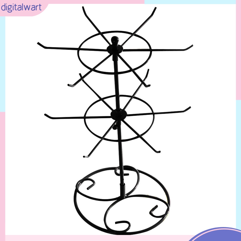 Giá Đỡ Trưng Bày Trang Sức 2 Tầng Dạng Xoay Tiện Lợi