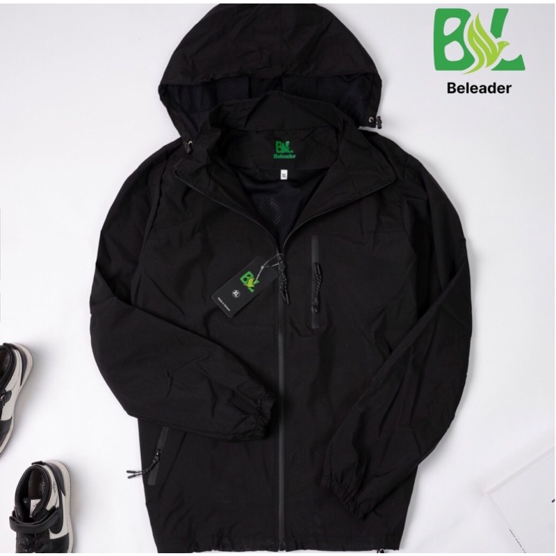 Áo gió nam nữ vải tráng chống thấm nước lót lưới tiện dụng