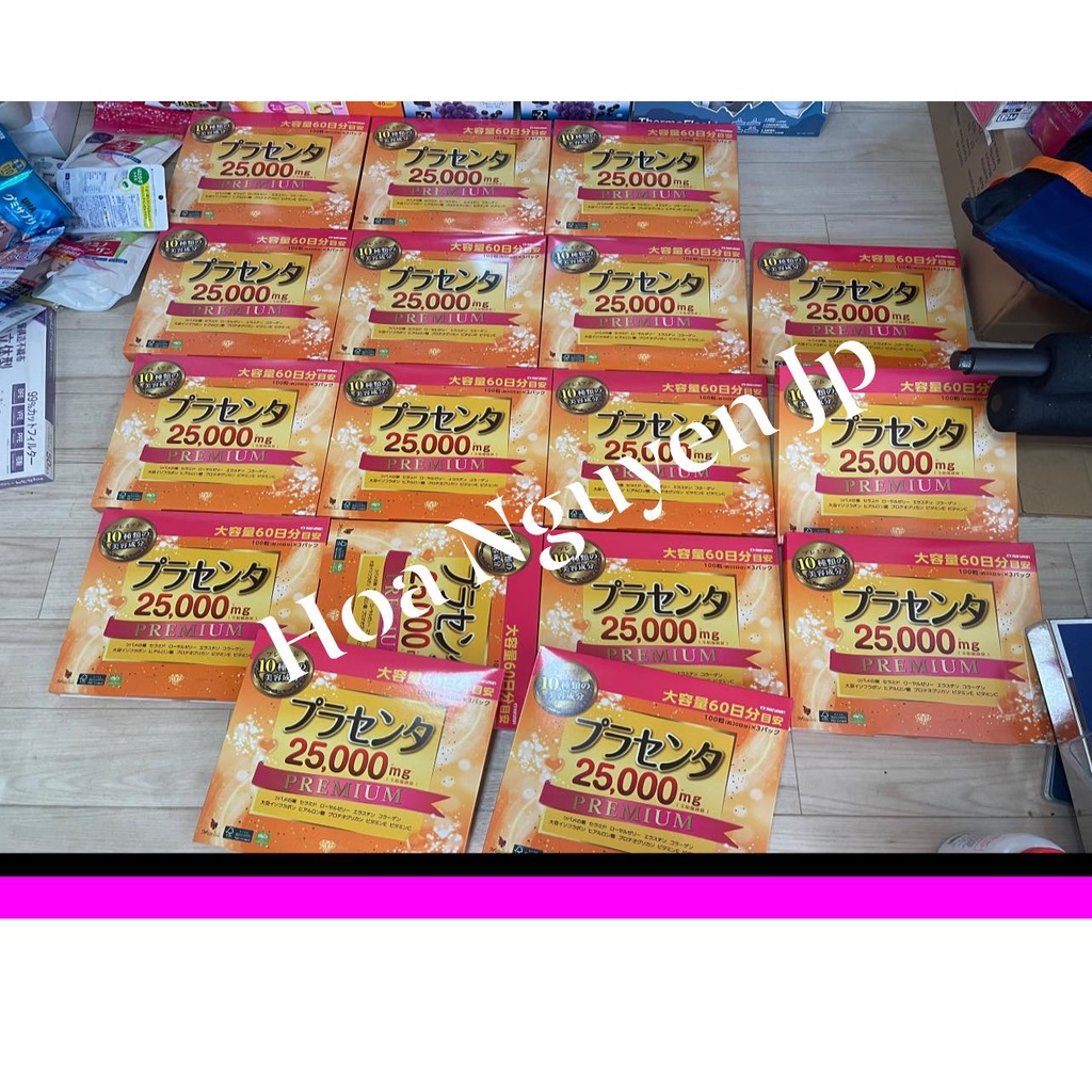 Viên Uống Nhau Thai Maruman Placenta 25000mg Nhật Bản Set 3 Gói 300 Viên
