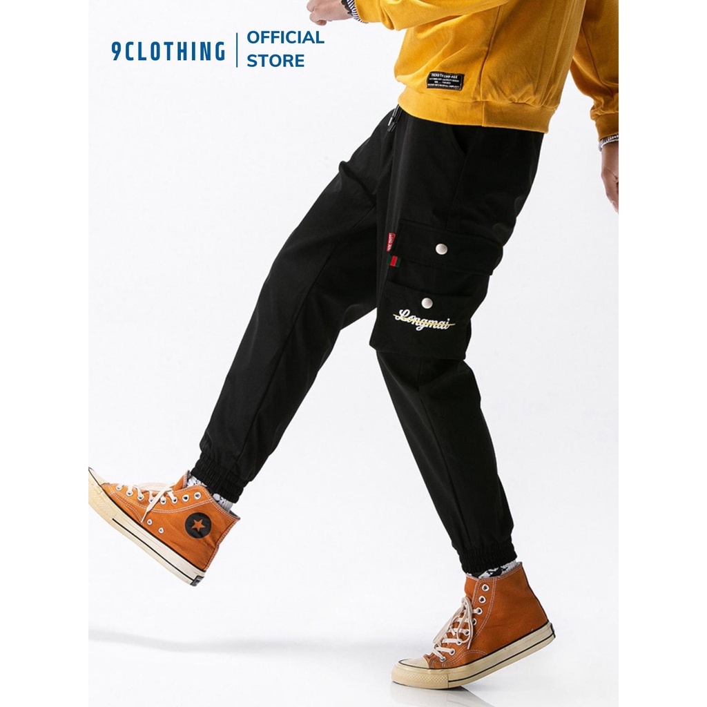 Quần jogger nam túi hộp bo gấu kiểu dáng thể thao, quần dài nam ống rộng phong cách streetwear Ulzzang Hàn từ 9CLOTHING