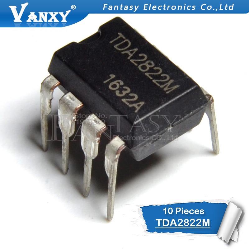 Set 10 IC Tda2822M Dip8 Tda2822 Dip 2822m Dip-8 chất lượng cao