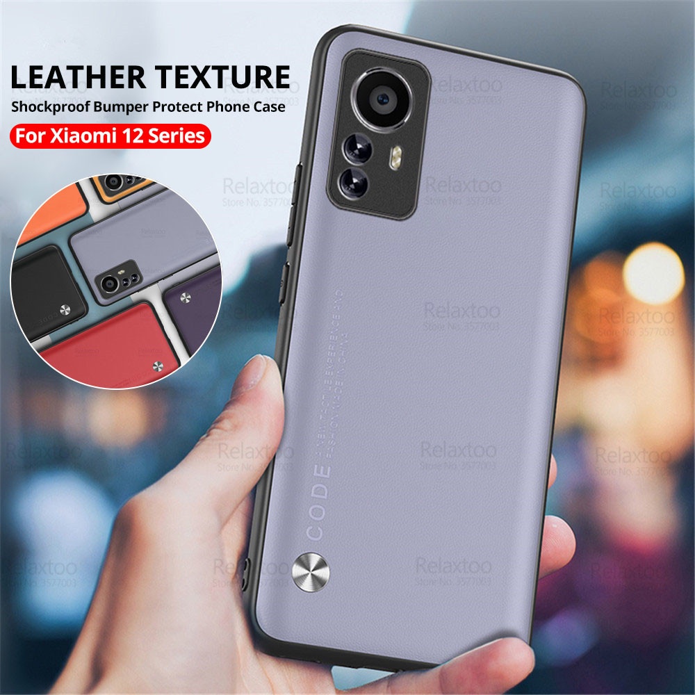 Ốp Điện Thoại Da + Silicon Mềm Thiết Kế Sang Trọng Cho Xiaomi mi 12 Pro 12X 11T Pro mi12 mi11T Xiomi