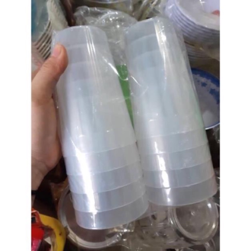 Cốc Nhựa Trắng Sọc Uống Nước Mía, Uống Bia, Uống Nước Việt Nhật  SASIMI