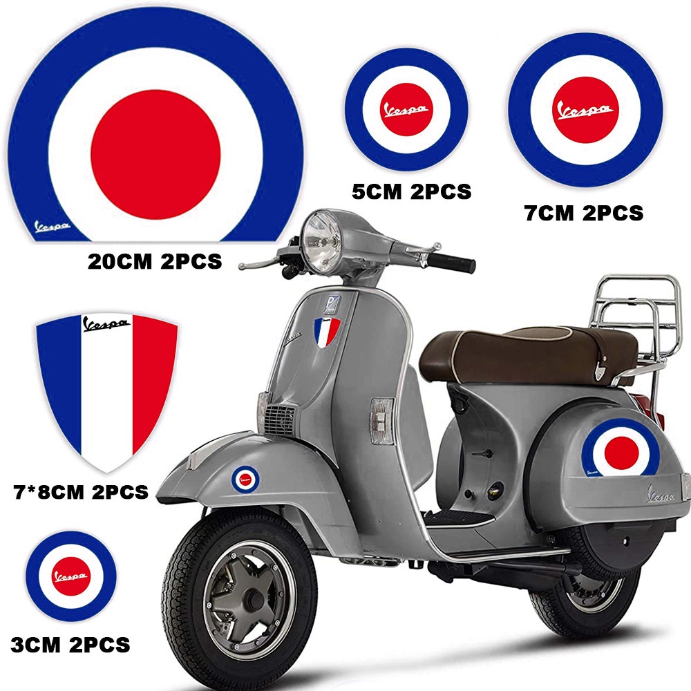 Miếng Dán Phản Quang Trang Trí Xe Máy VESPA Piagio SPRINT GTS GTV LXV LT PX Primaavera 150 250 300ie