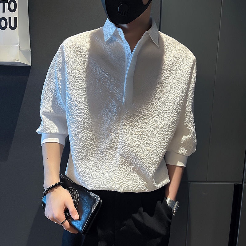 Áo Sơ Mi Tay Lửng Thời Trang Mùa Hè Dành Cho Nam